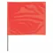 Marking Flag, 2 1/2 Inch x 3 1/2 Inch Flag Size, 21 Inch Staff Ht, Fluorescent Red