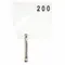 Key Tag Numbered 121 to 200, Rectangle, 1 5/8 Inch Height, 1 1/2 Inch Width, White