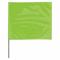 Markierungsfahne, 4 Zoll x 5 Zoll Flaggengröße, 15 Zoll Stabhöhe, fluoreszierendes Limettengrün, leer