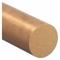 Brass Rod, 4 Inch Outside Dia, 36 Inch Overall Length, H02, Polished