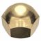 Cap Nut, 3/8 In - 24 Thread Size, 1/2 In Overall Ht., 5/8 In Hex Wd., Not Gr., Right Hand, Fine, 55000 psi TS