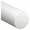 Plastic Rod, 1 Ft Length, White, Opaque, 4, 350 Psi Tensile Strength