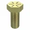 Hex Head Cap Screw 1-1/4-7x2-1/2 8 Steel Grade 8 Yellow Zinc