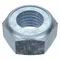 Lock Nut, Nylon Insert, 1 1/8 Inch-7 Thread Size, Steel, Grade 2, Zinc Plated