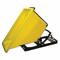 Self-Dumping Hopper, 16.7 Cu ft Cubic Foot Capacity, 59 Inch Length, Yellow