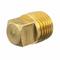 Square Head Plug, Brass, 4 Inch Fitting Pipe Size