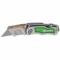 Folding Utility Knife, Stainless Steel, Stainless Steel, 11 Blades Included