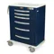 Anesthesia Cart, Tall Height, 43.75 x 36.75 x 22 Inch Size, Aluminum