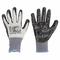 Coated Glove, S, Nitrile, Gray, 1 Pair