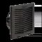 Side Mount Filter Fan, 230V, 103 CFM, Black