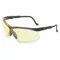 Safety Glasses, Wraparound Frame, Half-Frame, Black, M Eyewear Size, Unisex