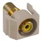 Snap Fit Connector Yellow/Almond RCA/RCA Recd