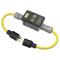 Gfci Line Cord, Portable, Manual, 30A 125V, L5-30R, 25 Ft, Triple Tap, Yellow