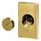 Straight Receptacle, 15A 125V, 2P 3W, Brass