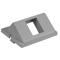 Unloaded Keystone Module, 1-Port, Angled, 1.5 Unit, Gray