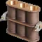 Concrete Cylinder Mold, 51 x 102mm, 3-Gang, Bronze