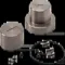 Triaxial Cap and Base Set, 70mm Cap and Base Set, Stainless Steel