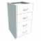 Base Cabinet, Size 18 x 22 x 35-1/8 Inch, Pearl White