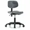 Polyurethane Cleanroom Task Chair, 17 to 22 Inch Seat Height Range, Black