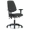 Vinyl Cleanroom Task Chair, With 19 to 24 Inch Seat Height Range, Black