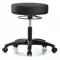 Vinyl ESD Cleanroom Stool, With 300 lbs Weight Capacity, Black