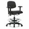 Vinyl Cleanroom Task Chair, With 22 to 29 Inch Seat Height Range, Black