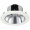 Recessed Down Light Trim, 4 Inch Nominal Size, Flat Ceiling, White, 45Ax64/45Ax69/45Ax70