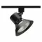 Track Lighting Head, Incandescent, Black, 75 W Max Watt, 5 1/4 Inch Dia