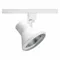 Track Lighting Head, Incandescent, White, 75 W Max Watt, 4 7/8 Inch Dia