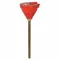 Drum Funnel, Self closing Cover, 273mm Dia., 254mm Length, Red