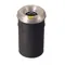 Waste Receptacle for Cigarette Disposal, 4.5 Gallon, Aluminum Head With Grill Guard, Black