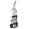 Gas Cylinder Hand Truck With Hoist Ring, 2 Cylinders, 10.5 Inch Pneumatic Wheels, 4 Wheels