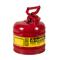 Safety Can, Flame Arrester, Type I, 2 Gallon, 13-3/4 Inch Height, Red