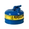 Safety Can, Flame Arrester, Type I, 2.5 Gallon, 11-1/2 Inch Height, Blue