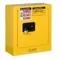 Mini Transportable Flammable Cabinet, 2 Gallon1 Door, Manual Close, Yellow