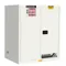 Flammable Safety Cabinet, 2 Shelves, 2 Doors, Self Close, 90 Gallon, White