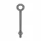 Eye Bolt, 7/8 In - 9 Thread Size, Machinery, 7200 lbs. Work Load Limit, Galv, 18 In Shank Lg.