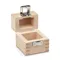 Wood Weight Case, Button/Compact Weight, 1mg To 1Kg