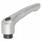 Adjustable Handle, Teardrop, Zinc, #8 To 32 Thread Size, 0.3500 Inch Stud Length