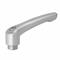 Adjustable Handle, Teardrop, Zinc, M8 Thread Size, 15/32 Inch Stud Length