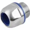 Hygienic Straight Cable Grip, Stainless Steel, M32, 20.00 mm to 23.00 mm, Silver