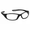 Safety Glasses, Anti-Fog /Anti-Scratch, Wraparound Frame, Full-Frame, Black, Black, Nylon