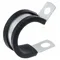 Cable Clamp, Hot Dipped Galv, 0.2813 In Mounting Hole Dia., Steel, 7/16 In Clamping Dia., 0.032 In Thk., 1000 Pk