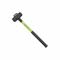 Sledge Hammer, 8 Lbs., 24 Inch Length, Black Grip, Fiberglass Handle, Lime