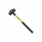 Sledge Hammer, 6 Lbs., 24 Inch Length, Black Grip, Fiberglass Handle, Lime