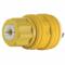 Locking Plug, L7-15P, 15 A, 277V AC, Yellow, 2 Poles