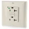 GFI Receptacle, Decorator Duplex, 5-20R, 20 A, 125 VAC, Light Almond, 2 Poles