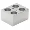 Heatblock, Aluminum, Use With Dry Bath Incubators, 25 Deg to 65 Deg, Aluminum