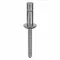 Blind Rivet, 1/4 In Rivet Dia., SS, 14/25 In Rivet Lg., 0.97 In Head Ht., 10 Pk