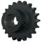 Roller Chain Sprocket, Bore To Size, 1.5 Inch Bore, 18.088 Inch Outside Dia. Steel